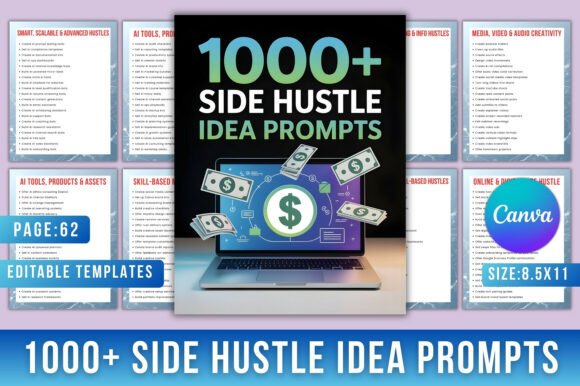 1000 Side Hustle Idea Prompts: A Practical Guide to Generating Income Ideas That Actually Work