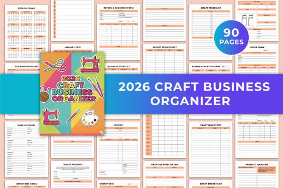 2026 Craft Business Organizer Canva KDP – Your Complete Creative Business Companion
