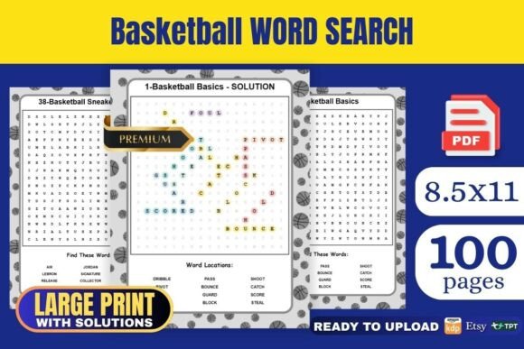 Basketball Word Search KDP Interior: Build a Market-Ready Puzzle Book in Minutes
