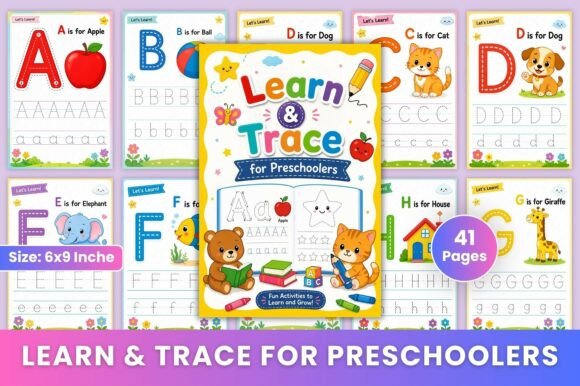 Learn Trace for Preschoolers: Making Early Handwriting Fun at Home and in the Classroom