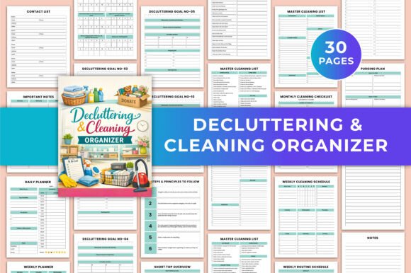 Mastering Home Organization with the Decluttering Cleaning Organizer KDP