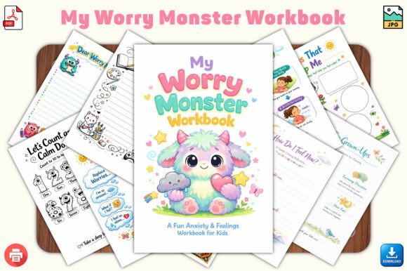 My Worry Monster Workbook: A Gentle Anxiety Tool