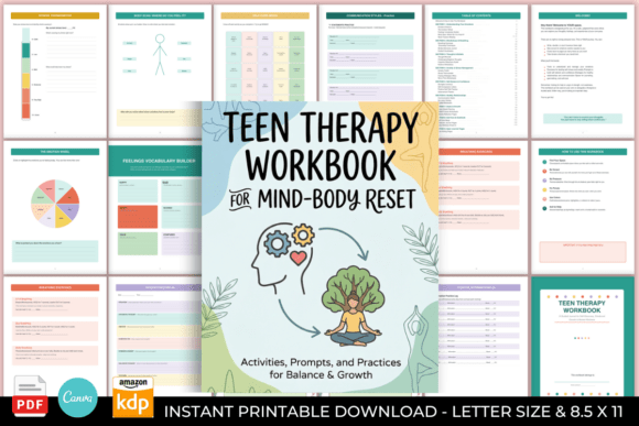 The Teen Therapy Workbook: A Practical Guide for Emotional Growth and Mental Wellness