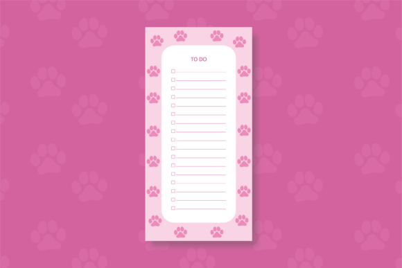 To-Do List Template with Cat Paw Illustration: A Creative and Practical Planning Companion