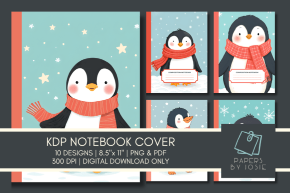 Unlock Your Publishing Success with Cute Penguin KDP Notebook Covers and Composition Notebook Designs