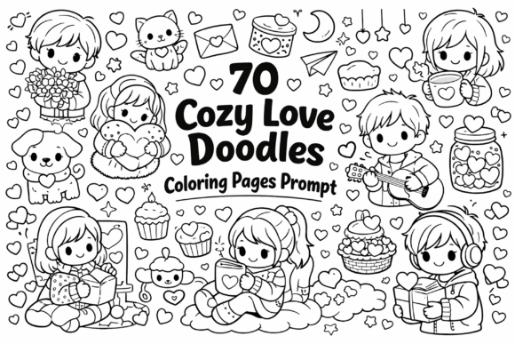 Your Complete Guide to the Cozy Love Doodles Coloring Pages Prompt Bundle